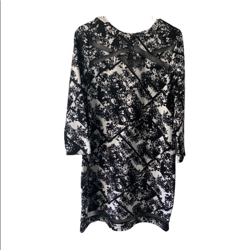 Black and White Peek-a-Boo Dress